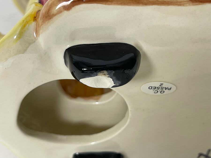 Heather Goldminc The Art Of Disney Jolly Trolley Ceramic Figurine Uses Tea Light 2 Pieces Slight Chip Underneath On One Of The Wheels - 9W X 5.5D X 9.5H See Photos Retails $80 [Photo 15]