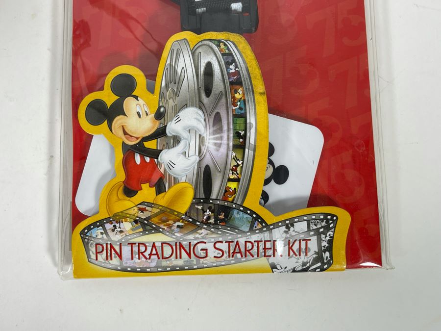 New Disneyland Mickey Mouse Pin Trading Starter Kit And Mickey Mouse Jolly Trolley Wind-up Toy [Photo 6]