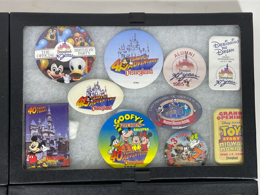 Disneyland Buttons With (4) Display Boxes [Photo 9]