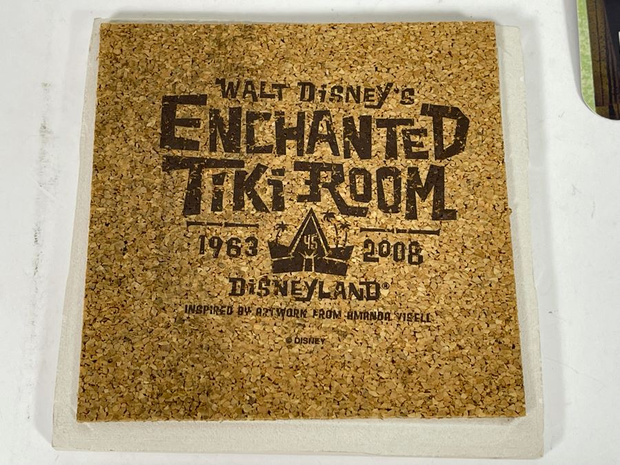 Disneyland Enchanted Tiki Room Lot Featuring (8) Glasses, (4) Shot Glasses, Pitcher And Limited Edition Of 600 Coasters Retails $123 [Photo 16]