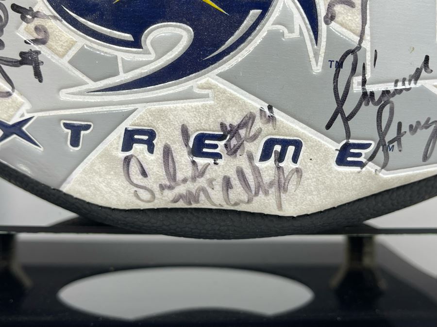 Signed XFL Los Angeles Xtreme Professional American Football Team Football With Display Case - See Photos [Photo 18]