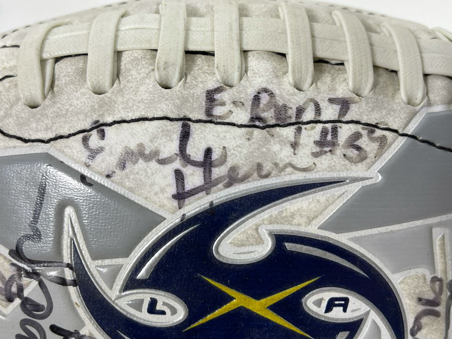 Signed XFL Los Angeles Xtreme Professional American Football Team Football With Display Case - See Photos [Photo 13]