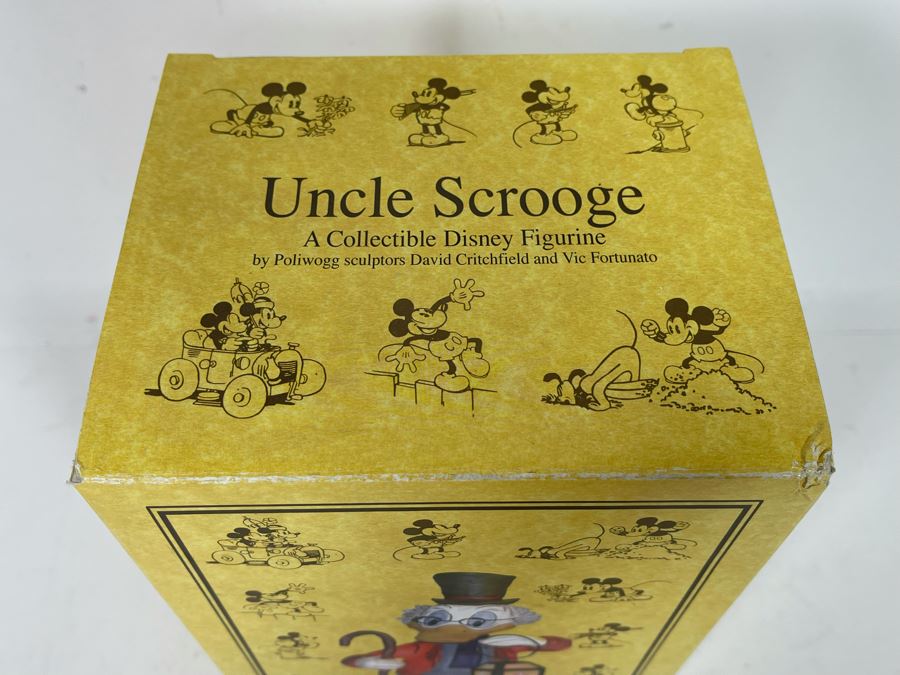 New In Box Disney The Vintage Years 1928-1948 Uncle Scrooge Poliwogg Sculpture Department 56 Box Is 10'H [Photo 3]