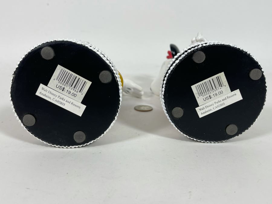 Pair Of Disneyland Resort Mickey Mouse And Minnie Mouse Bobblehead Figurines 9H [Photo 7]