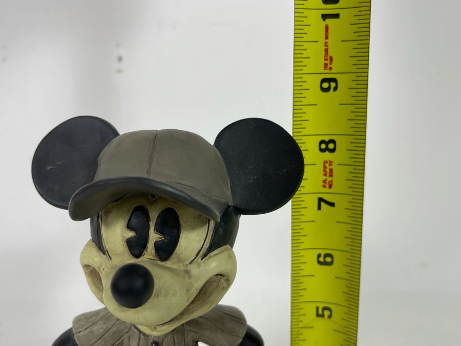 Disneyland Resorts Mickey Mouse Baseball Player Bobblehead Figurine 8H [Photo 8]