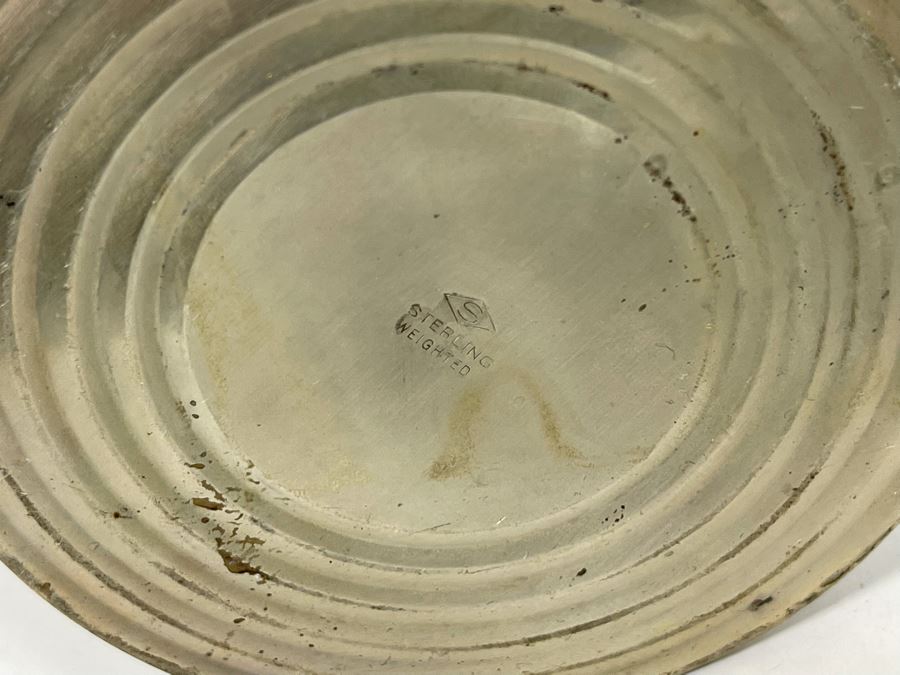 Pair Of Weighted Sterling Silver Candelabras 9H And Six Weighted Sterling Silver Candle Holders [Photo 10]