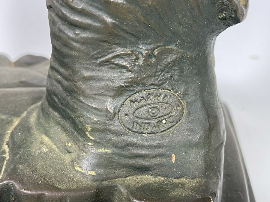 Marwal Industries Inc Chalkware Sculpture Of David By M. Lucchesi 9W X 8D X 26.5H - See Photos For Several Dings [Photo 11]