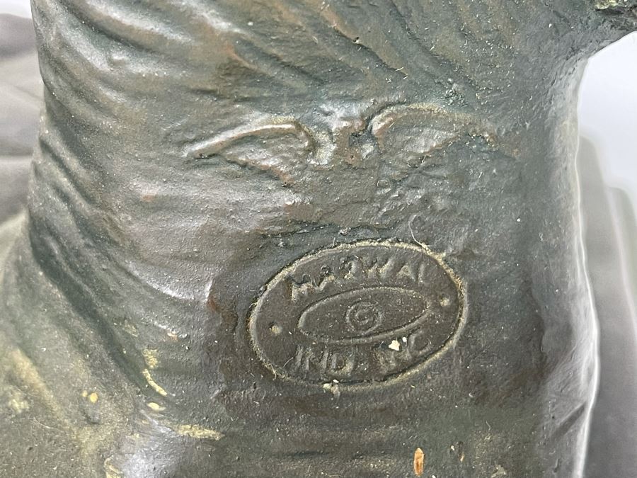 Marwal Industries Inc Chalkware Sculpture Of David By M. Lucchesi 9W X 8D X 26.5H - See Photos For Several Dings [Photo 12]