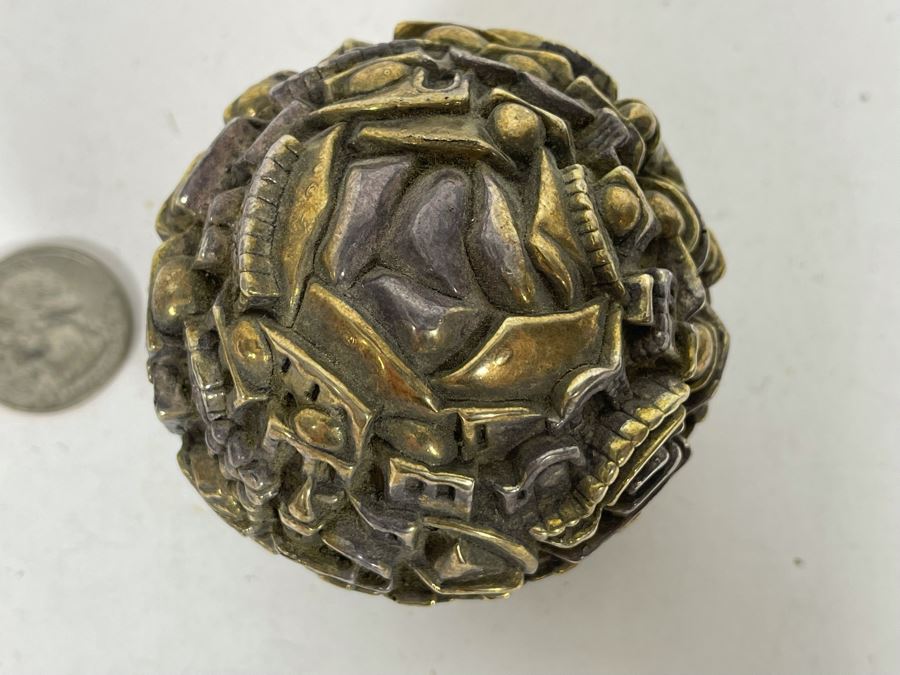 Sterling Silver 925 Jerusalem Spherical Sculpture [Photo 4]