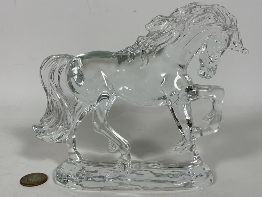 Waterford Crystal Unicorn Horse Sculpture Figurine 8W X 6H [Photo 6]