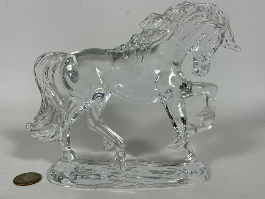 Waterford Crystal Unicorn Horse Sculpture Figurine 8W X 6H [Photo 5]