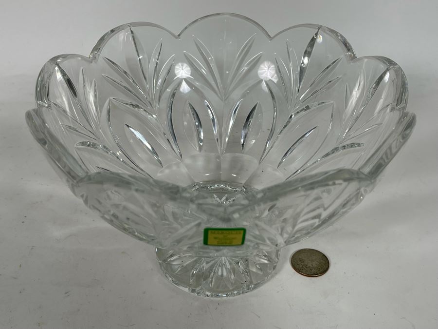 Marquis By Waterford Crystal Footed Bowl Made In Poland 7.5W X 5H [Photo 5]