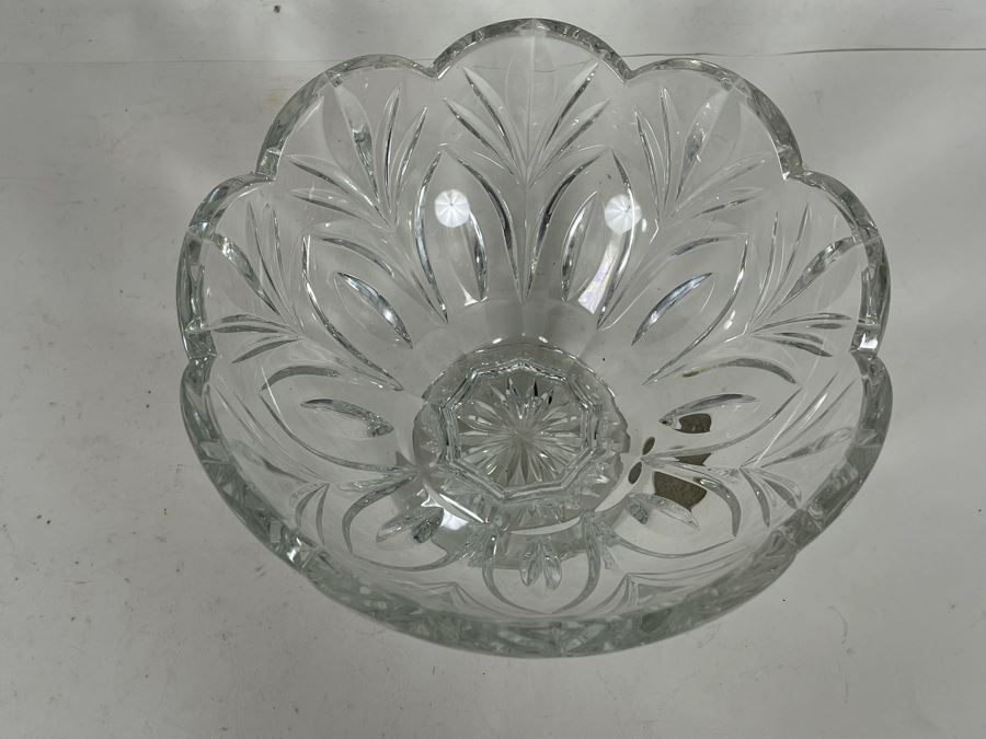 Marquis By Waterford Crystal Footed Bowl Made In Poland 7.5W X 5H [Photo 7]