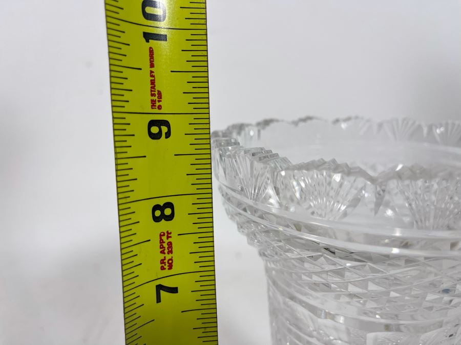 Waterford Cut Crystal Footed Vase 5.5W X 9H [Photo 14]