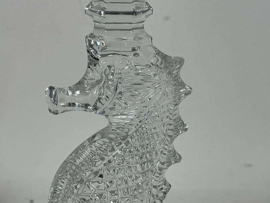 Waterford Crystal Seahorse Candlestick 10.5H [Photo 4]