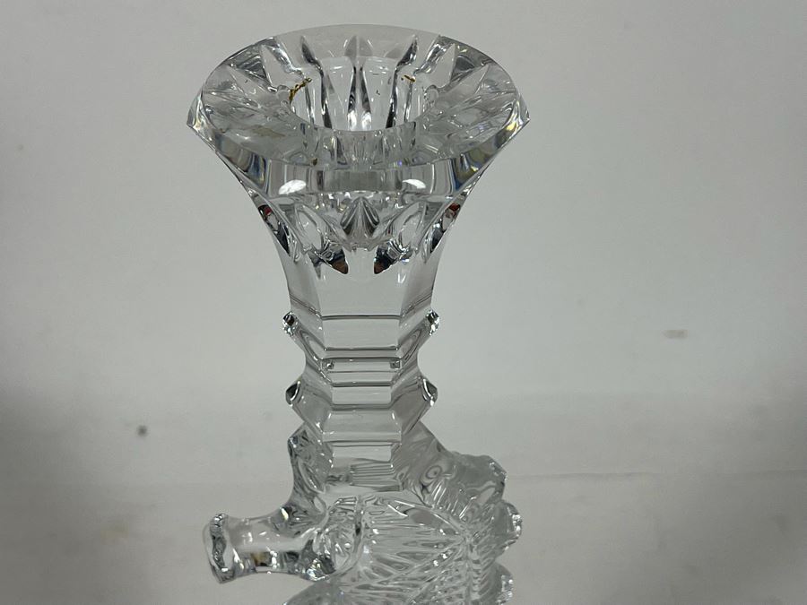 Waterford Crystal Seahorse Candlestick 10.5H [Photo 5]