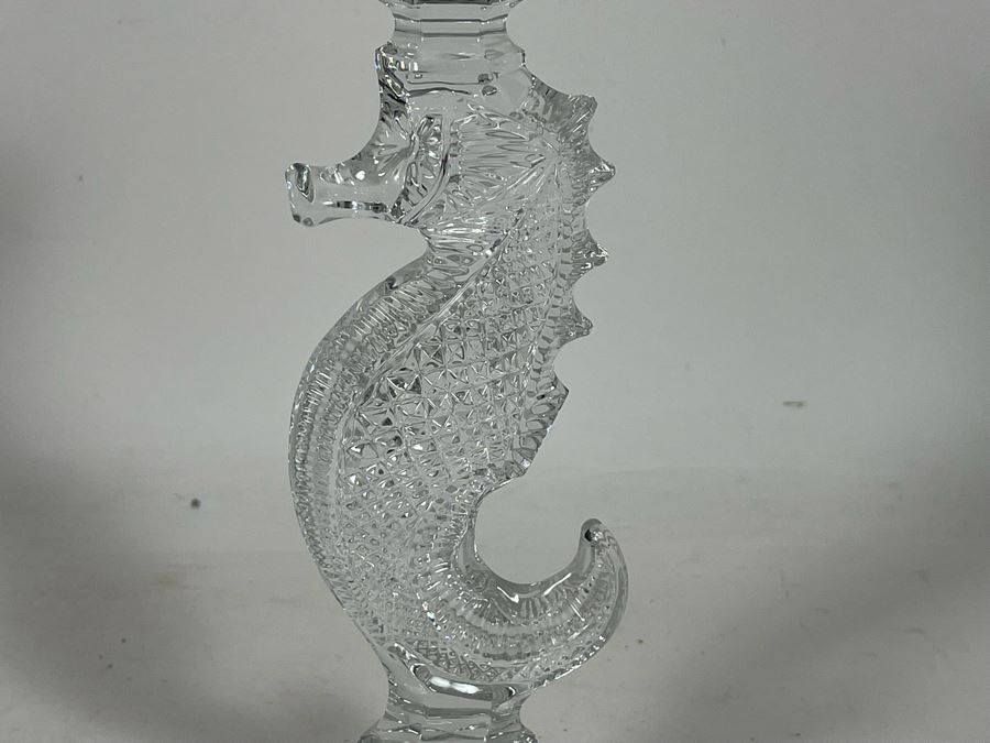 Waterford Crystal Seahorse Candlestick 10.5H [Photo 6]