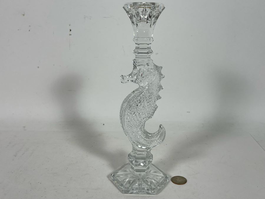 Waterford Crystal Seahorse Candlestick 10.5H [Photo 2]