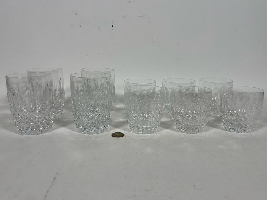 Waterford Crystal Colleen (6) Old Fashioned 3.5” And (4) Double Old Fashioned 4 3/8” Glasses - Replacements Value $1,520 [Photo 14]