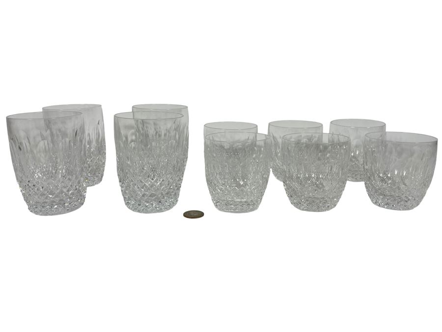 Waterford Crystal Colleen (6) Old Fashioned 3.5” And (4) Double Old Fashioned 4 3/8” Glasses - Replacements Value $1,520 [Photo 1]