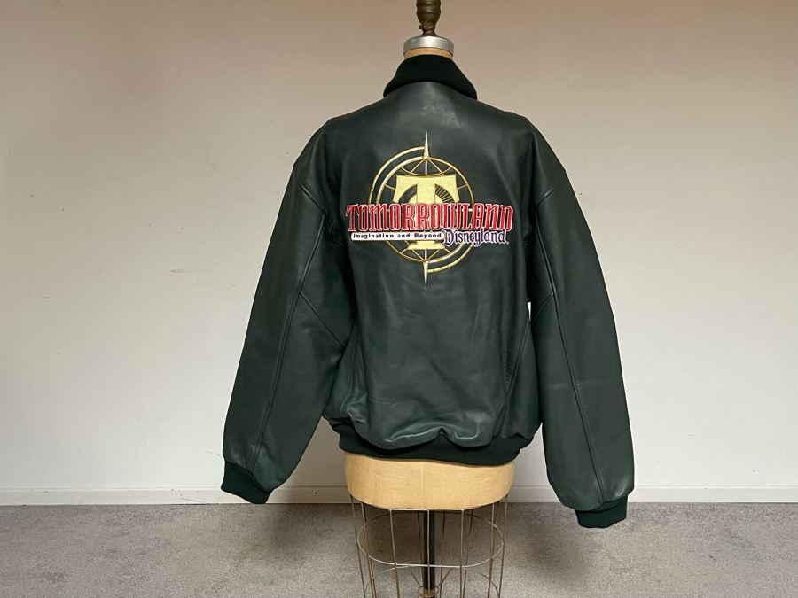 Disneyland Tomorrowland Leather Jacket Size L [Photo 9]