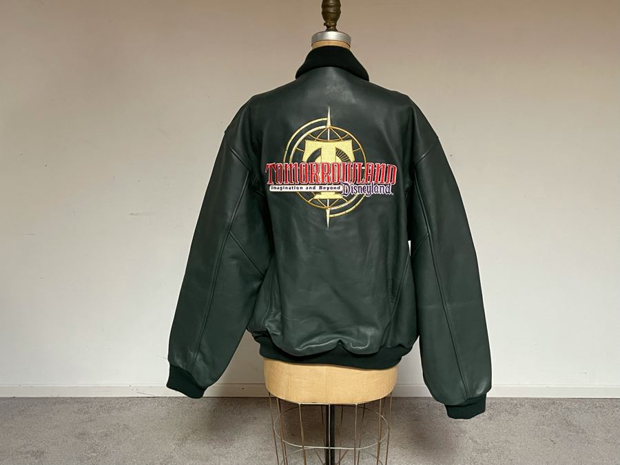 Disneyland Tomorrowland Leather Jacket Size L [Photo 8]