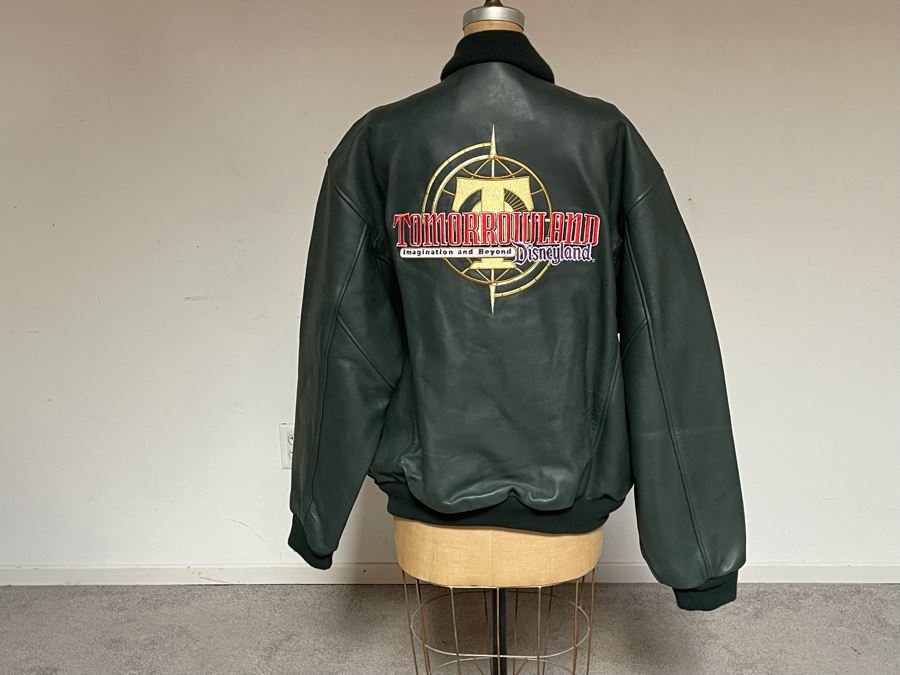 Disneyland Tomorrowland Leather Jacket Size L [Photo 7]