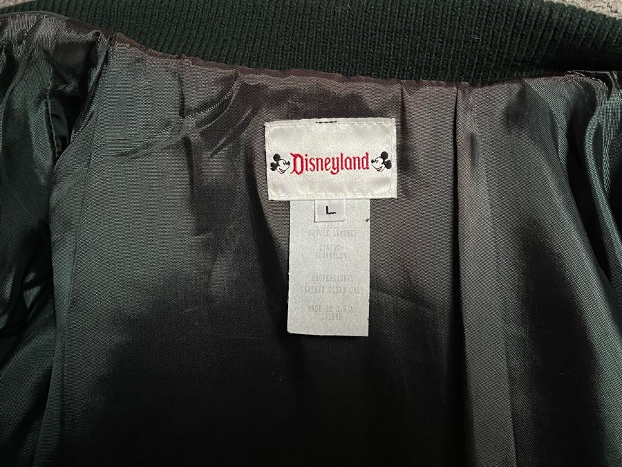 Disneyland Tomorrowland Leather Jacket Size L [Photo 12]