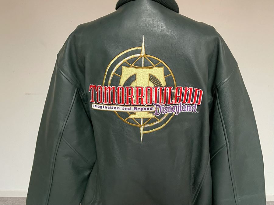 Disneyland Tomorrowland Leather Jacket Size L [Photo 10]