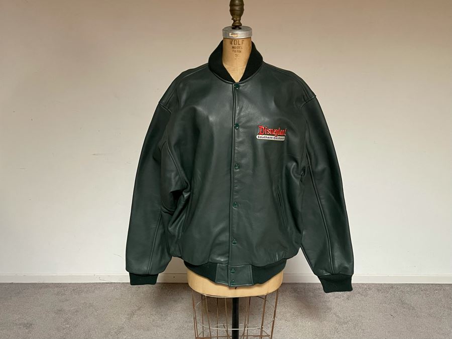 Disneyland Tomorrowland Leather Jacket Size L [Photo 4]