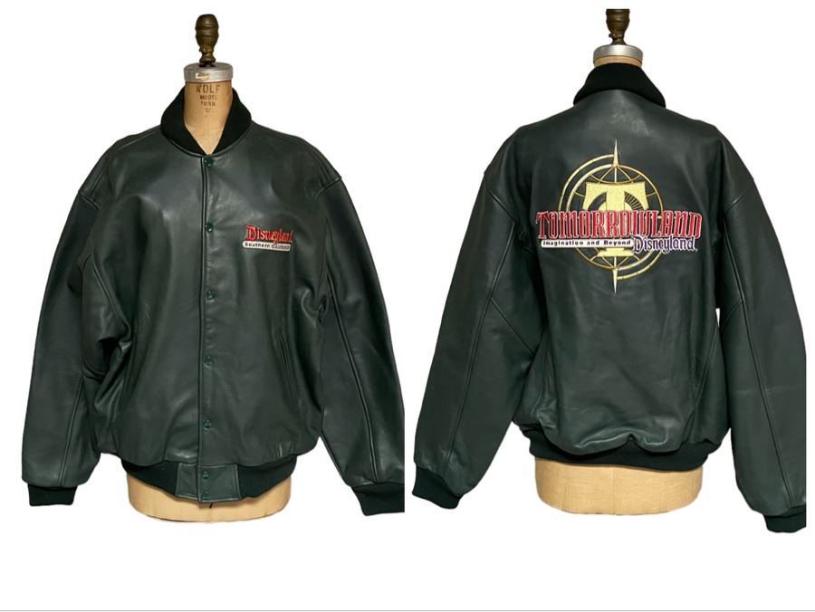 Disneyland Tomorrowland Leather Jacket Size L