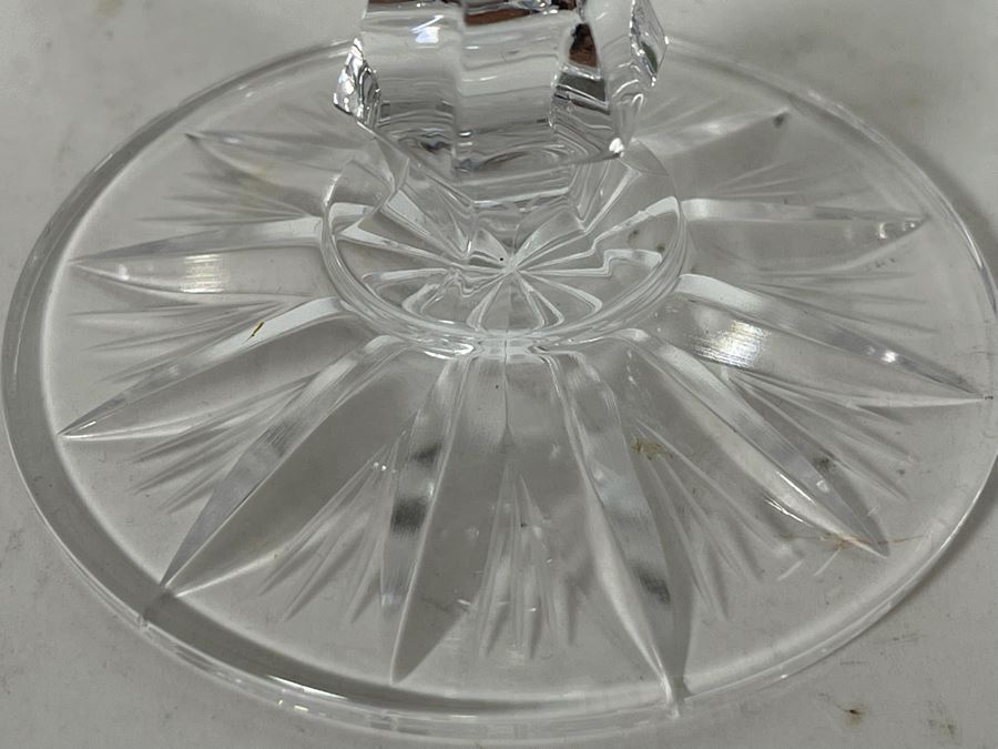 (6) Cut Crystal Stemware Champagne Flutes 8 5/8 [Photo 8]