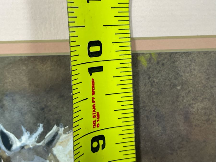 Original Signed Watercolor Painting 13.5 X 10 Running Horses Painting Signed And Framed 21 X 18 [Photo 17]