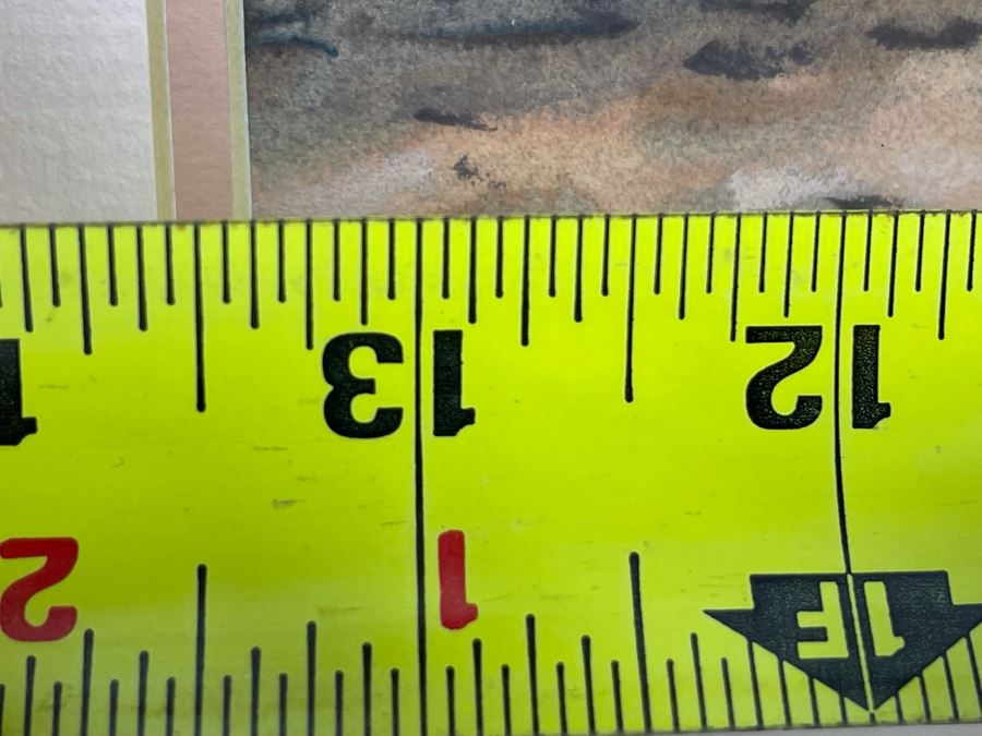 Original Signed Watercolor Painting 13.5 X 10 Running Horses Painting Signed And Framed 21 X 18 [Photo 16]