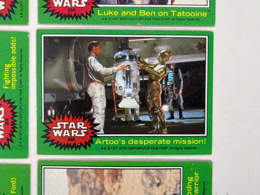 (10) Vintage 1977 Original Star Wars Trading Cards [Photo 9]