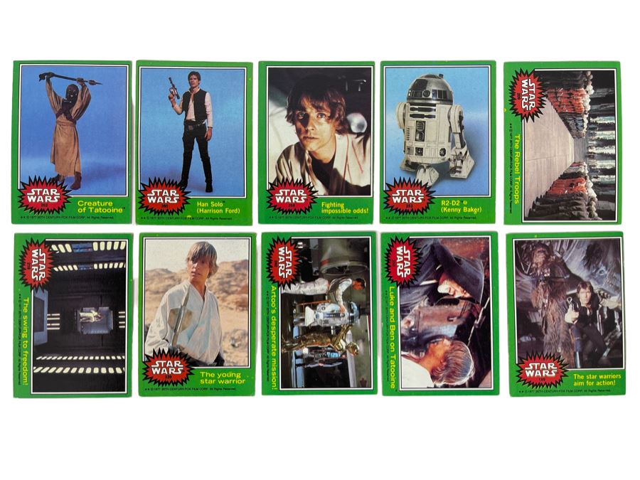 (10) Vintage 1977 Original Star Wars Trading Cards [Photo 1]