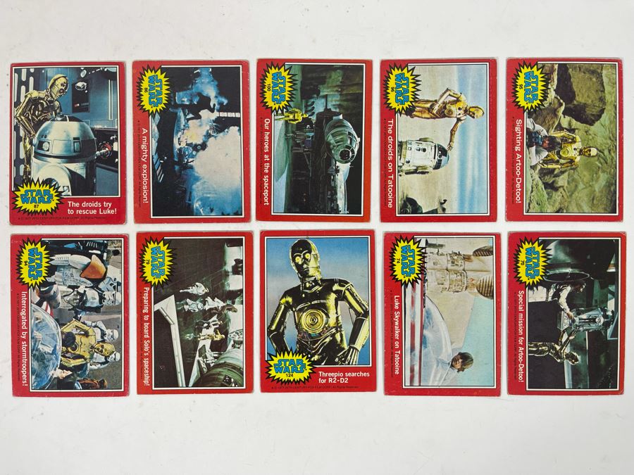 (10) Vintage 1977 Original Star Wars Trading Cards [Photo 3]