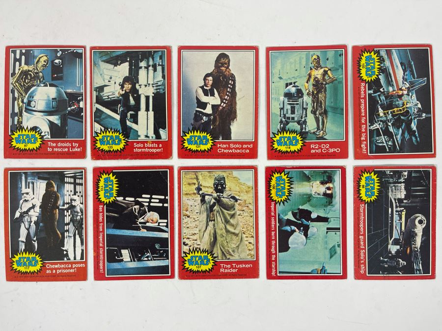 (10) Vintage 1977 Original Star Wars Trading Cards [Photo 3]