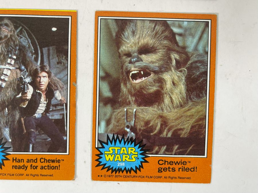 (6) Vintage 1977 Original Star Wars Trading Cards