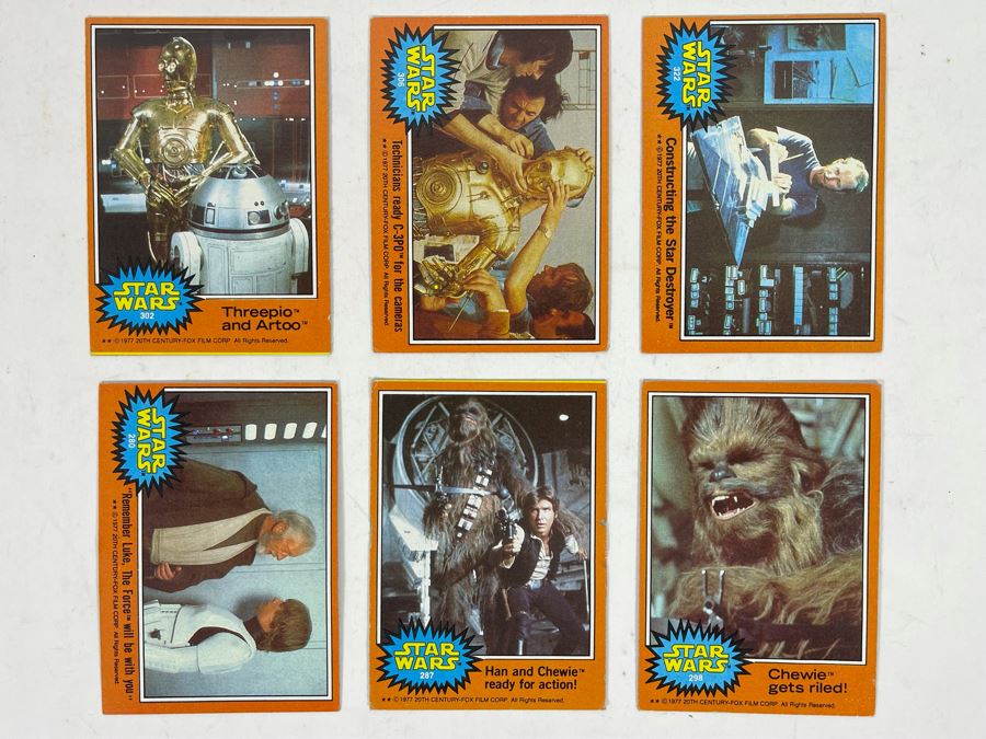 (6) Vintage 1977 Original Star Wars Trading Cards [Photo 2]