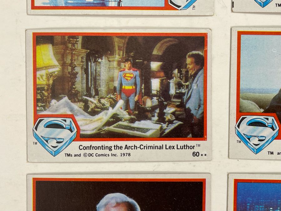 (10) Vintage 1978 Superman The Movie With Christopher Reeve Trading Cards [Photo 6]