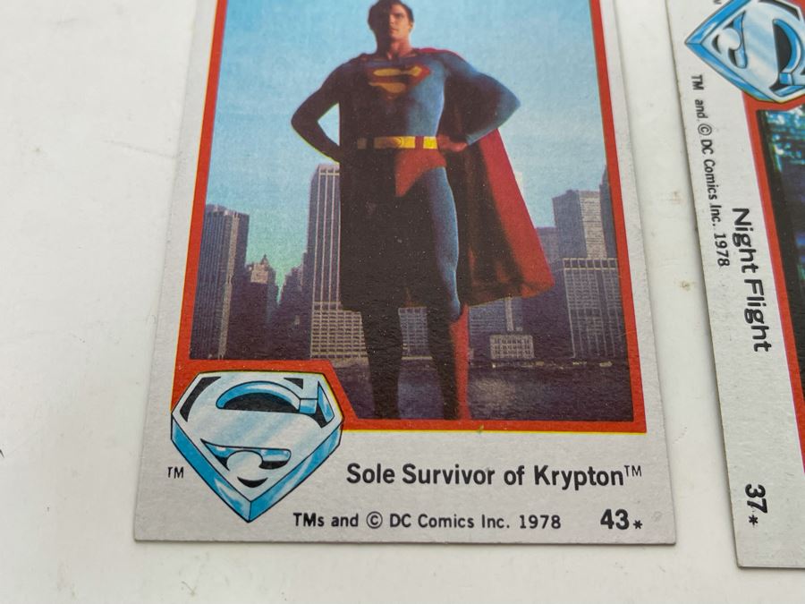 (10) Vintage 1978 Superman The Movie With Christopher Reeve Trading Cards [Photo 14]