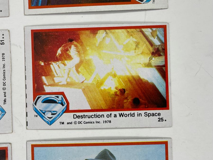 (10) Vintage 1978 Superman The Movie With Christopher Reeve Trading Cards [Photo 12]