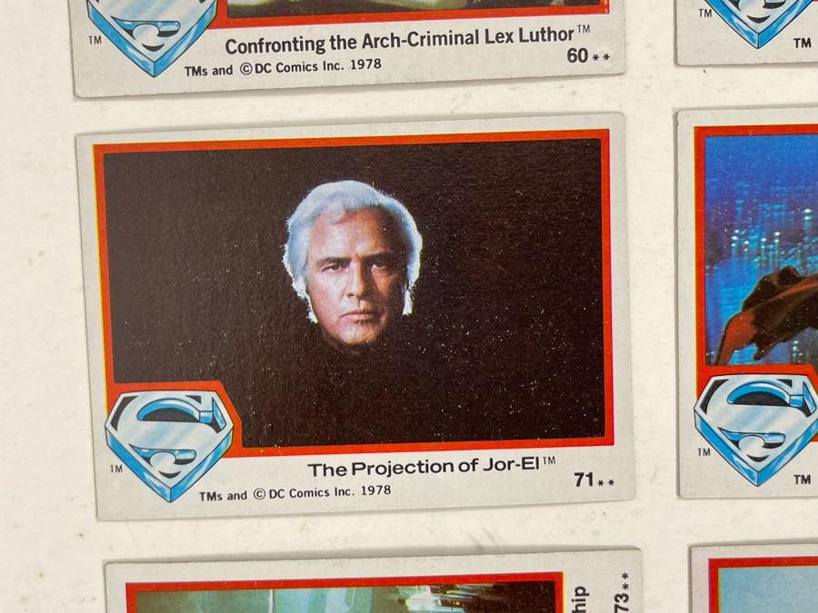 (10) Vintage 1978 Superman The Movie With Christopher Reeve Trading Cards [Photo 5]