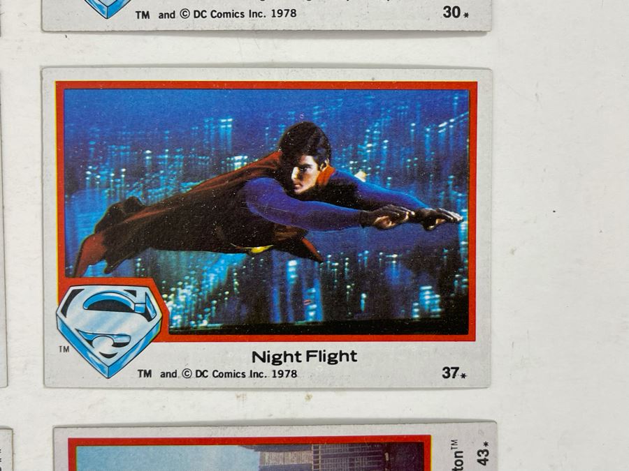 (10) Vintage 1978 Superman The Movie With Christopher Reeve Trading Cards [Photo 10]