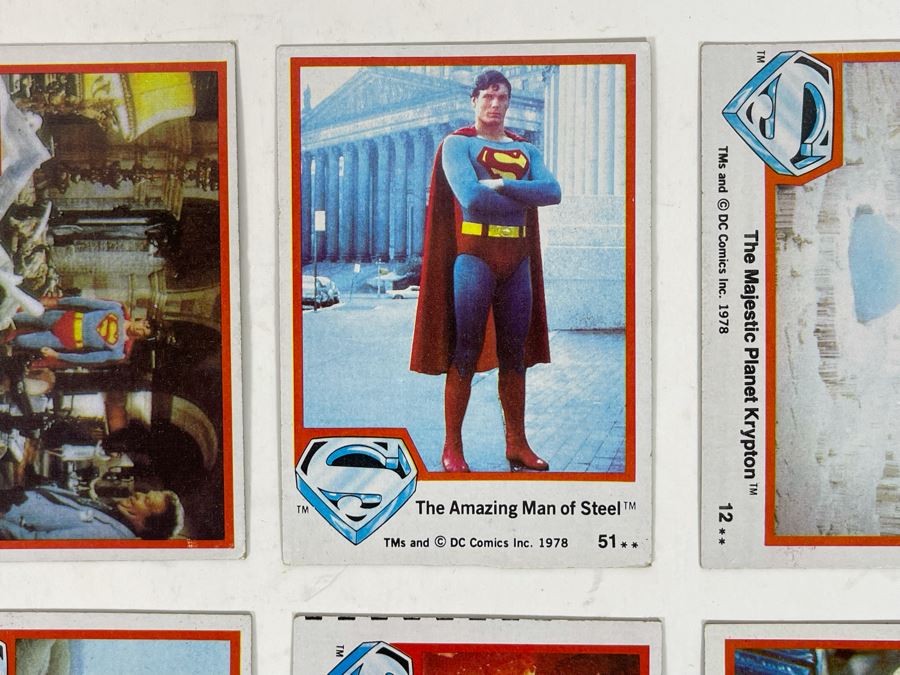 (10) Vintage 1978 Superman The Movie With Christopher Reeve Trading Cards [Photo 7]