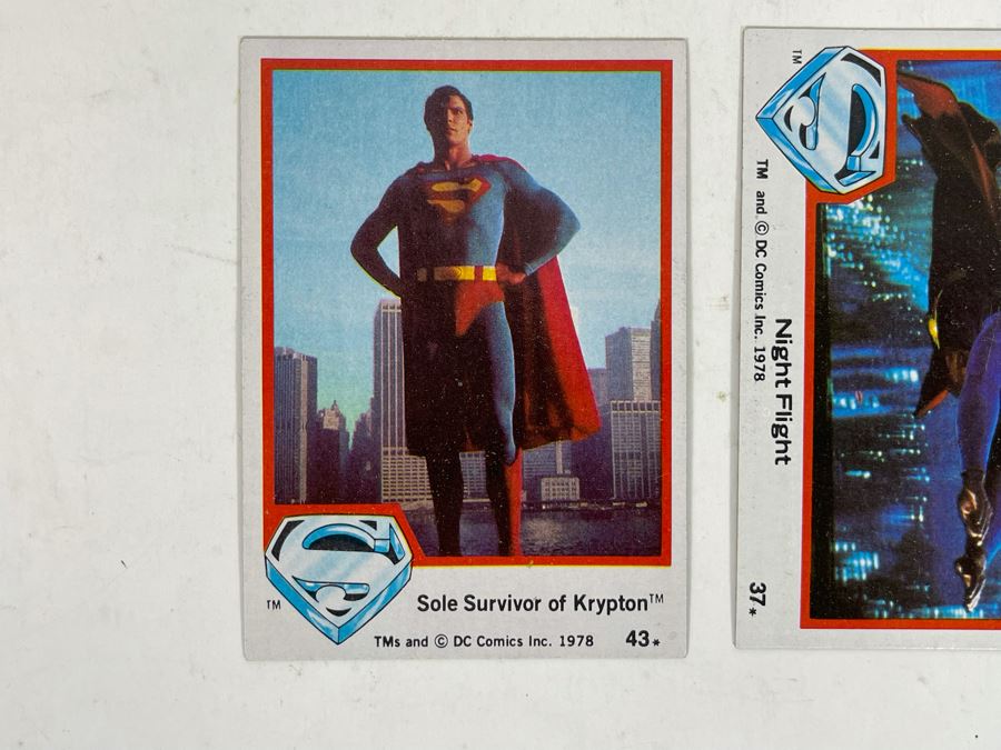 (10) Vintage 1978 Superman The Movie With Christopher Reeve Trading Cards [Photo 9]