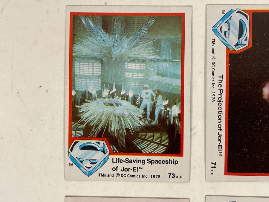 (10) Vintage 1978 Superman The Movie With Christopher Reeve Trading Cards [Photo 4]