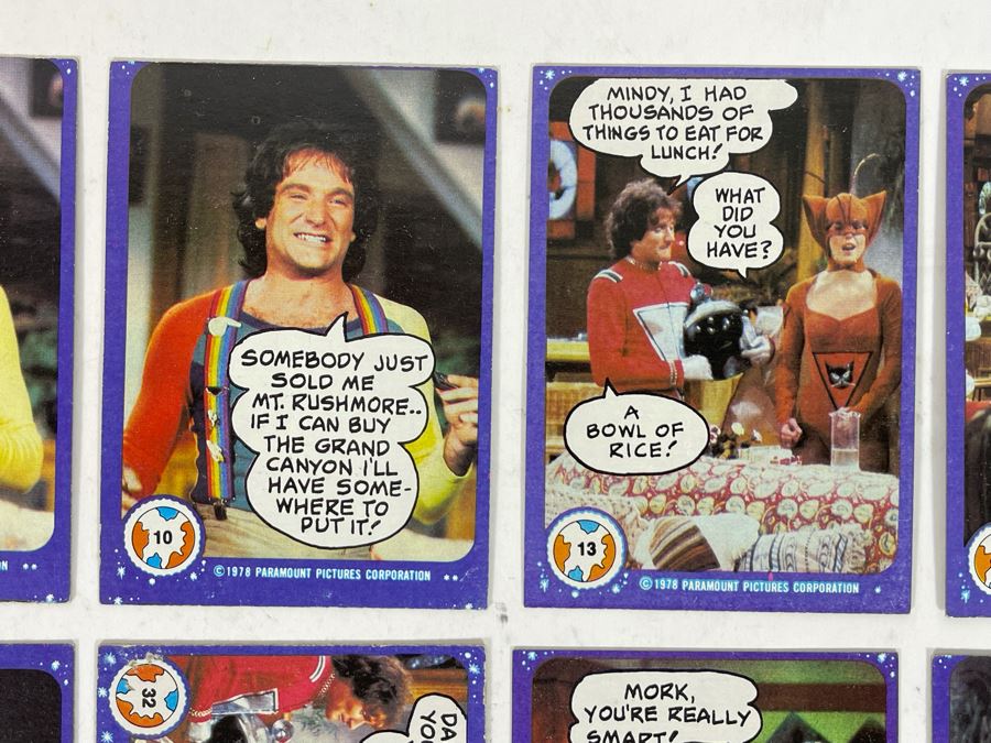 (10) Vintage 1978 Mark & Mindy Robin Williams Trading Cards [Photo 5]