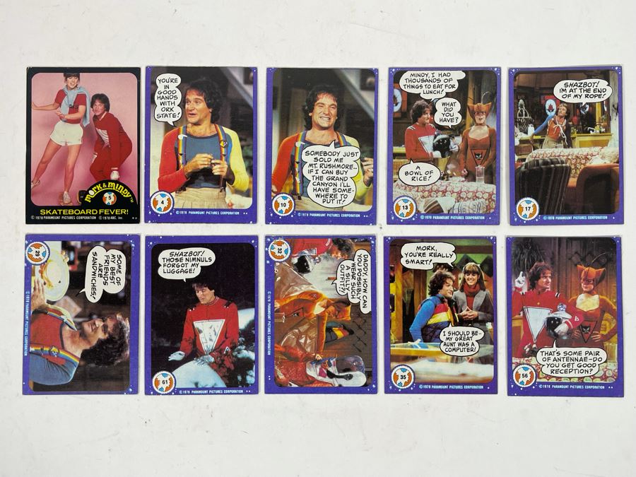 (10) Vintage 1978 Mark & Mindy Robin Williams Trading Cards [Photo 2]